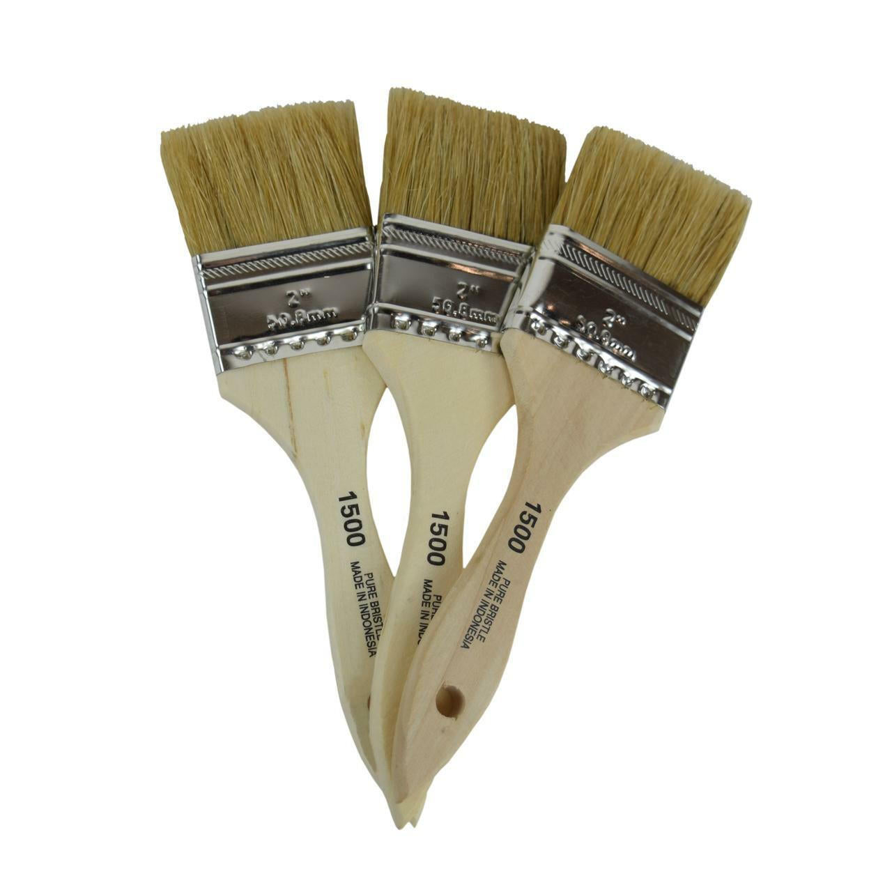 Belles and Whistles 2" Chip Brush - Three 2" Chip Brushes against a white background.