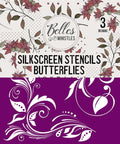 Belles and Whistles Butterflies - Silkscreen Stencil provides an extra decorative touch to any project!
Front package of the Butterflies - Silkscreen Stencil