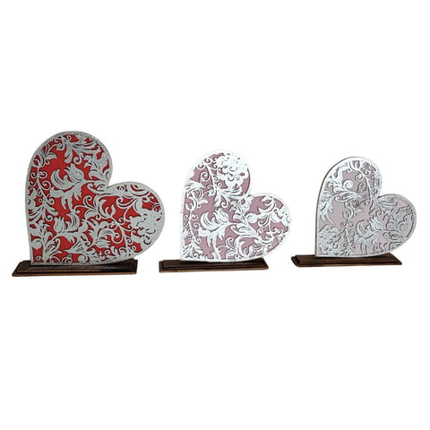 Filigree Hearts Wood Cutouts