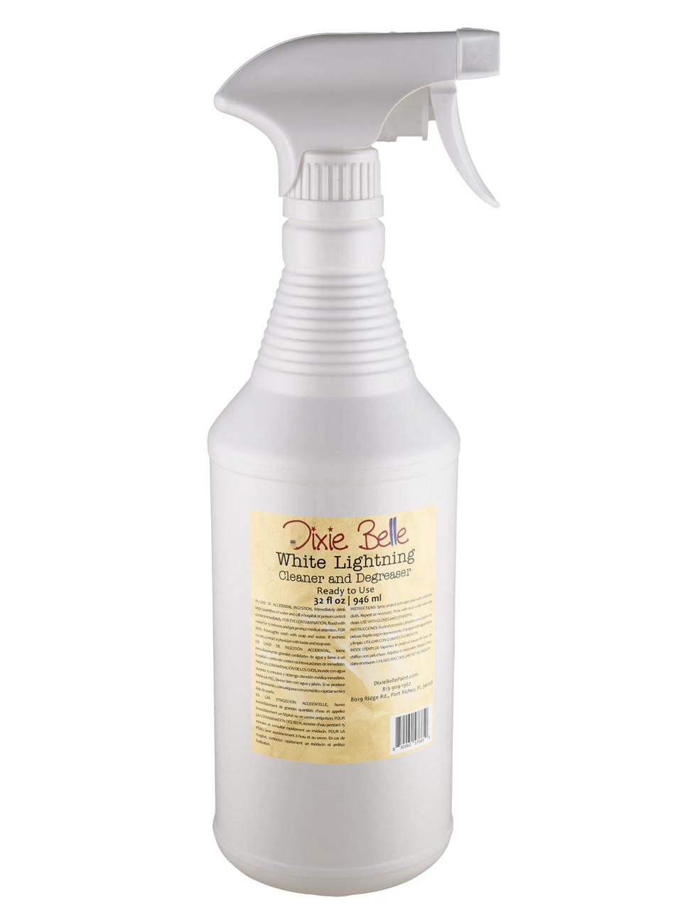 Image of 32 oz. Ready to Use White Lightning Cleaner and Degreaser. Large white spray bottle on a white background.
