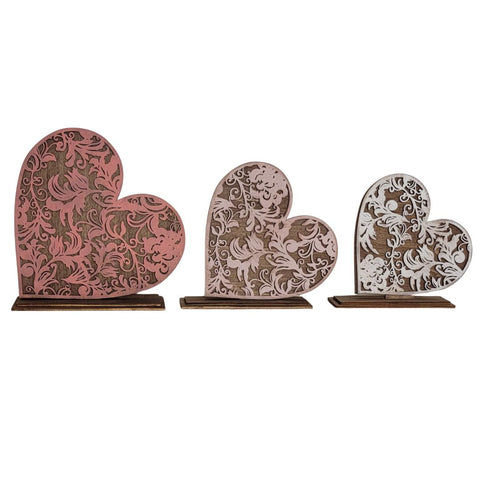 Filigree Hearts Wood Cutouts