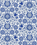 Belles and Whistles Blue Glass Ornate - Rice Decoupage Paper is a simple way to visually enhance any surface of your project! a white and blue Scandinavian pattern that is the Blue Glass Ornate Decoupage paper.