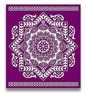 Belles and Whistles Mandala - Silkscreen Stencil provides an extra decorative touch to any project! Silkscreen stencil Mandala.