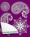 Belles and Whistles Mosaic - Silkscreen Stencil provides an extra decorative touch to any project! Design two of Belles and Whistles Mosaic Silkscreen Stencil intricate floral and paisley design with application tool included.