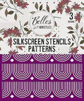 Belles and Whistles Patterns - Silkscreen Stencil provides an extra decorative touch to any project! Belles and whistle silkscreen stencil patterns package.