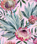 Belles and Whistles Tropical on Pink - Rice Decoupage Paper.  A closeup of the Tropical on Pink Rice Decoupage Paper.