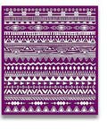 Belles and Whistles Western Boho - Silkscreen Stencil provides an extra decorative touch to any project!  Digital image of an Indian pattern page of the Western Boho Silkscreen Stencil on a white background.