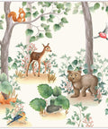 Belles and Whistles Woodland Nursery - A1 Rice Decoupage Paper.  A sheet of the Woodland Nursery Rice Decoupage Paper with a white background.