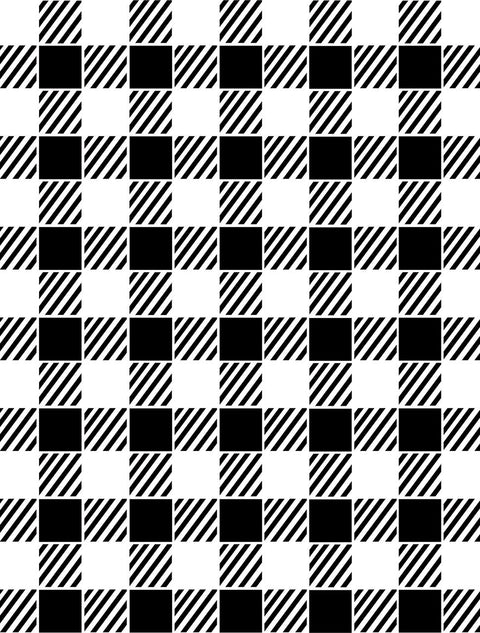 Belles and Whistles Buffalo Check - Stencil provides an extra decorative touch to any project!
An layout of the Buffalo Check - Stencil