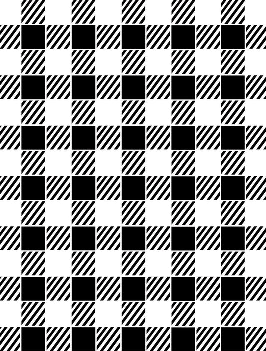 Belles and Whistles Buffalo Check - Stencil provides an extra decorative touch to any project!
An layout of the Buffalo Check - Stencil