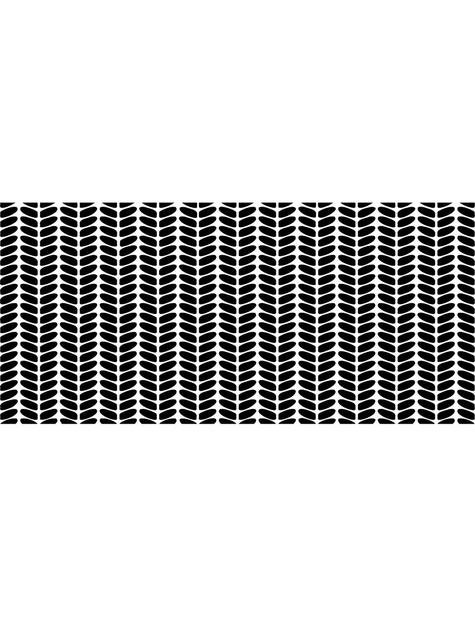 Belles and Whistles Cozy Sweater - Stencil provides an extra decorative touch to any project! An image showing the layout of the cozy sweater stencil, looks like a knitted pattern on a transparent background.