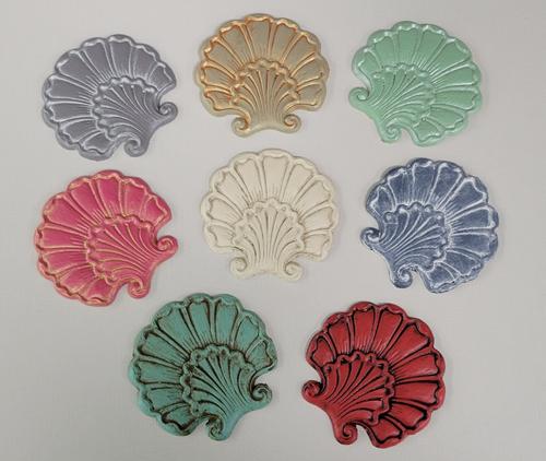 Complete Set of Hand-Painted & Glazed Applique