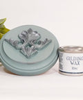 Dixie Belle Paint Gilding Wax in the color Zinc.