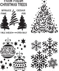 Belles and Whistles Holiday Joy - Stencil provides an extra decorative touch to any project!
The full layout of Holiday Joy Stencil.
