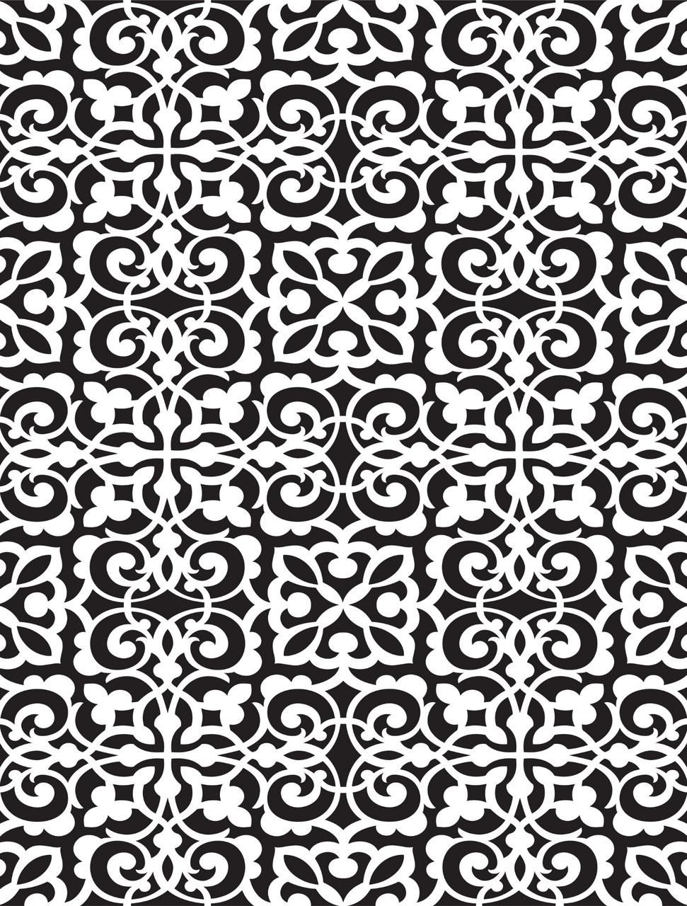 Belles and Whistles Morocco - Stencil provides an extra decorative touch to any project!
Morocco stencil pattern lay out.