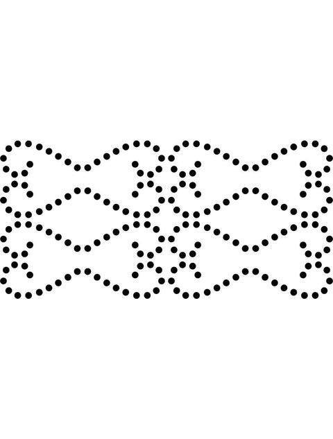 Belles and Whistles Nailhead Trim - Stencil provides an extra decorative touch to any project! Nailhead trim Stencil layout.