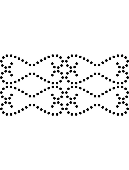 Belles and Whistles Nailhead Trim - Stencil provides an extra decorative touch to any project! Nailhead trim Stencil layout.