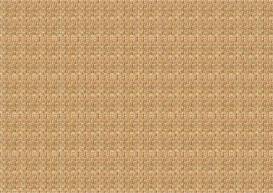 Tan woven fabric texture with a detailed, intricate pattern creating a grid-like effect. The texture gives a sense of warmth and coziness.
