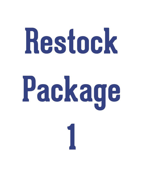 Dixie Belle Paint Restock Package 1. Includes Chalk Mineral Paint in 2 (8oz) of each color: Fluff, Cotton,Â Caviar, Drop Cloth,Â Buttercream, Vintage Duck Egg,Â Sawmill Gravy,Â In the Navy,Â French Linen,Â Antebellum Blue,Â Hurricane Gray, Driftwood, Coffee Bean, Bunker Hill Blue, Stormy Seas, 3- (8oz) Gator Hide, and 2- (8oz) White Lightning.