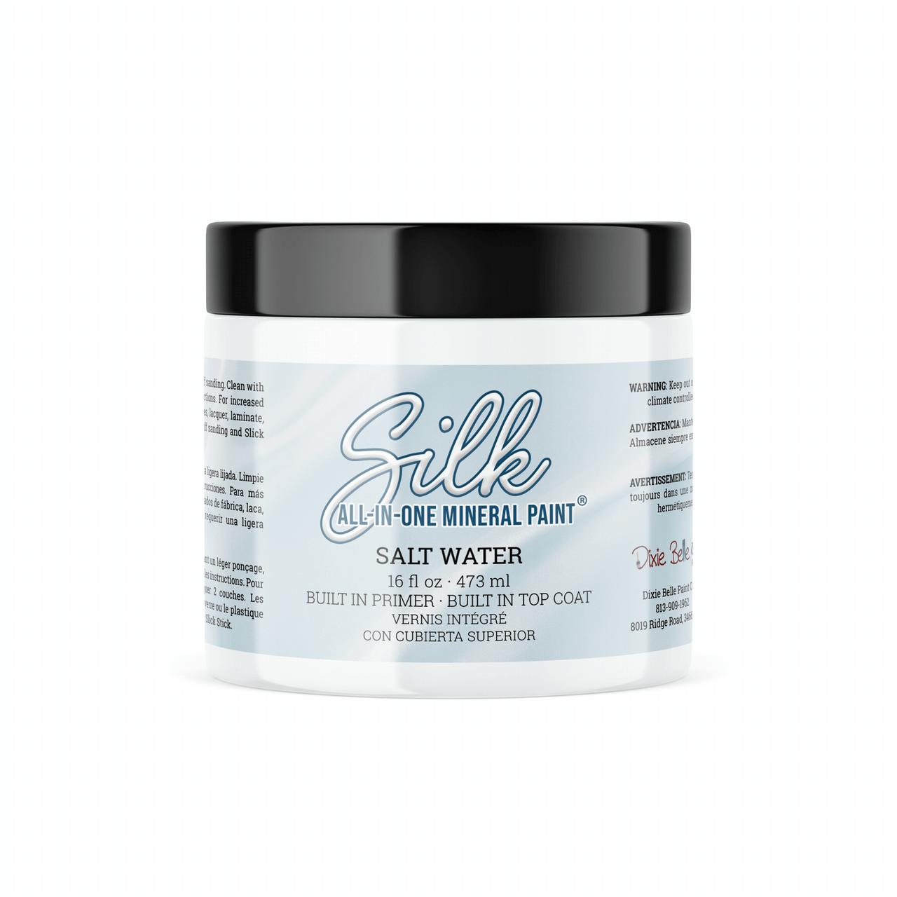 Salt Water Silk All-In-One paint is perfect for painting kitchen cabinets, bathroom cabinets and painting furniture