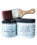 Basic Silk Bundle - To save money, we have bundled all the products you need for a first time All-In-One Mineral paint project. An 16 oz. size All-In-One Mineral paint container with an 8 oz. size Pristine Clean which will prep your project and have it ready to be painted. Also, a Mini Synthetic Dixie Belle brush.