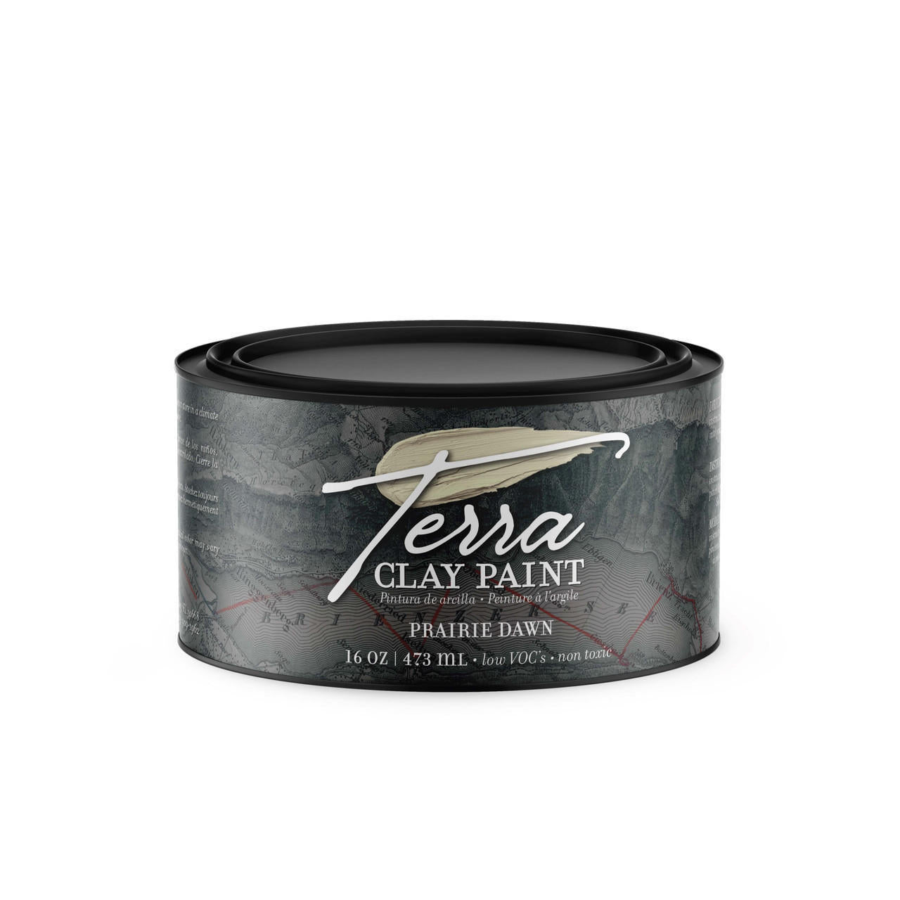 Prairie Dawn Terra Clay Paint provides endless possibilities for your imagination and can be used on wood, canvas, tile, fabric and more! 16 oz. can of terra clay paint.