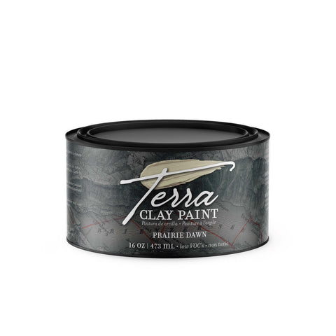 Prairie Dawn Terra Clay Paint provides endless possibilities for your imagination and can be used on wood, canvas, tile, fabric and more! 16 oz. can of terra clay paint.