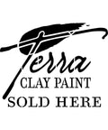 Terra Retailer Stencil - digital image of stencil that reads "Terra Clay Paint Sold Here"