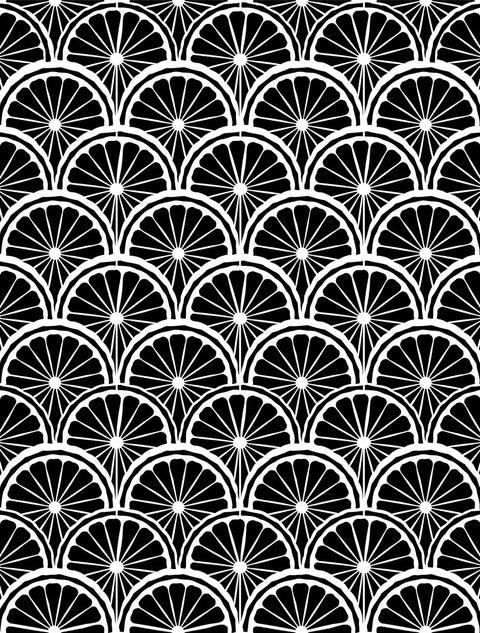 Belles and Whistles When Life Gives You Lemons - Stencil.  Digital image of the When Life Gives You Lemons stencil with a white background.