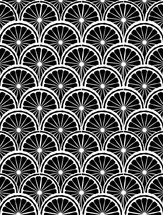 Belles and Whistles When Life Gives You Lemons - Stencil.  Digital image of the When Life Gives You Lemons stencil with a white background.