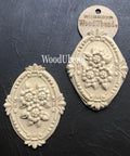 WoodUBend Floral Applique #2098 Set of 2
Image shows full set of the Floral Applique #2098 Set of 2 one with the packaging while the other without, staged side by side on a black background.