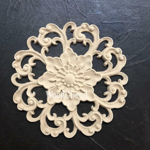 WoodUBend Floral Applique #2172 (Set of 2)