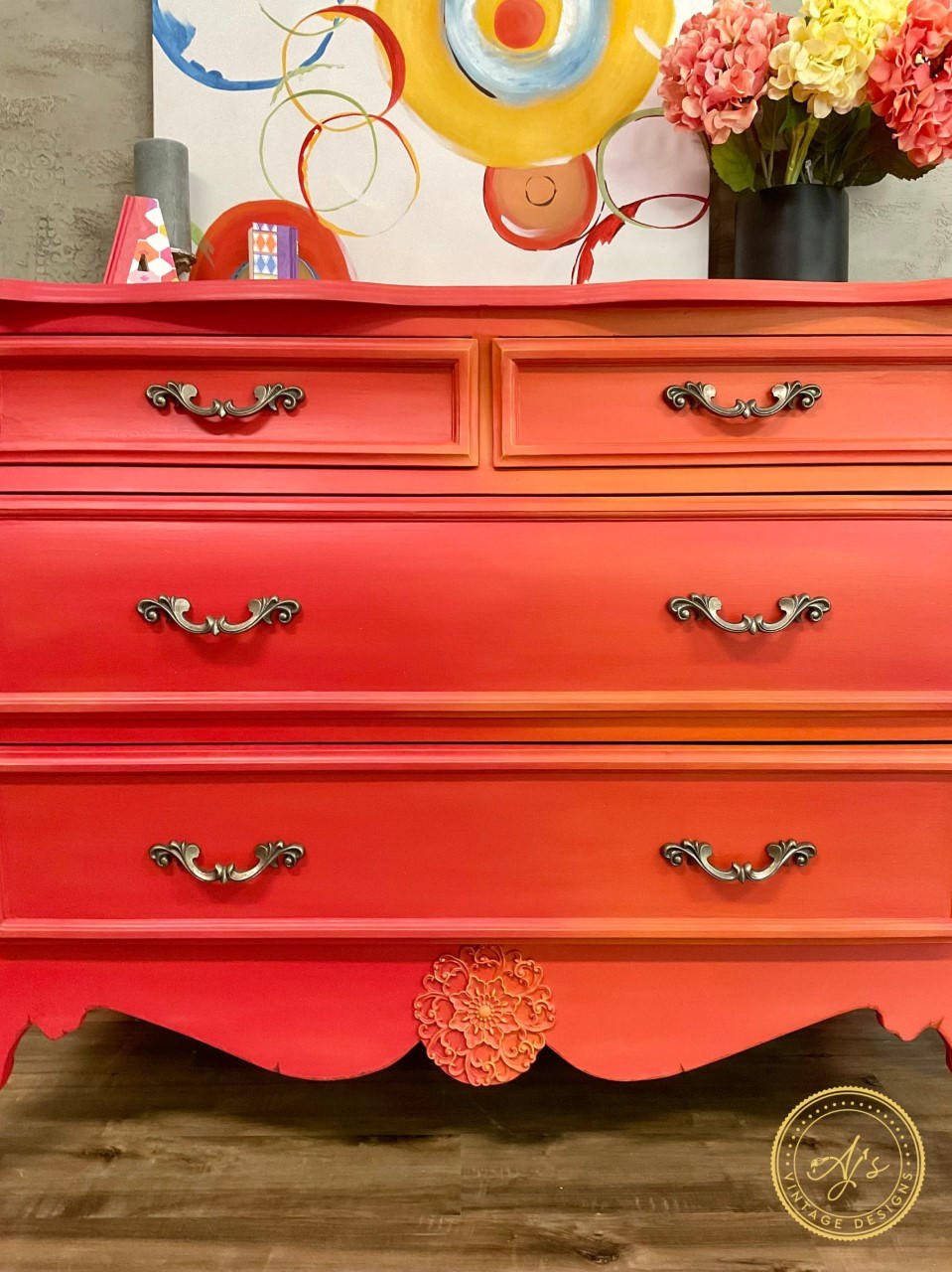 WoodUBend Floral Applique #2172 (Set of 2)