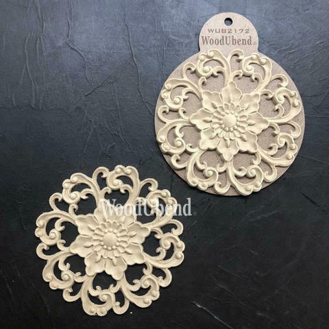 WoodUBend Floral Applique #2172 (Set of 2)
